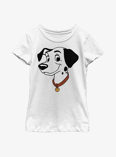 Disney 101 Dalmatians Pongo Big Face Youth Girls T-Shirt