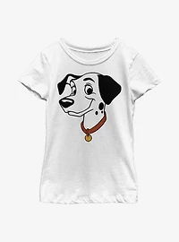 Disney 101 Dalmatians Pongo Big Face Youth Girls T-Shirt