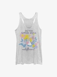 Disney Alice Wonderland Wildflower Womens Tank Top