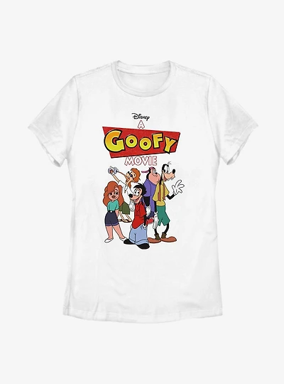 Disney A Goofy Movie Logo Group Womens T-Shirt