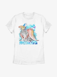 Disney Dumbo Watercolor Womens T-Shirt