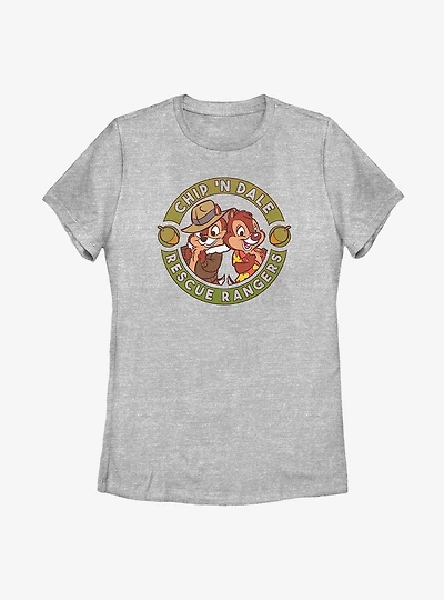 Disney Chip And Dale Rescue Rangers Badge Womens T-Shirt