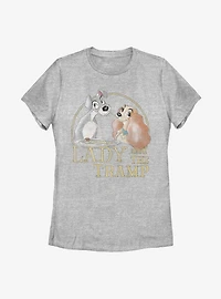 Disney Lady And The Tramp Spaghetti Womens T-Shirt