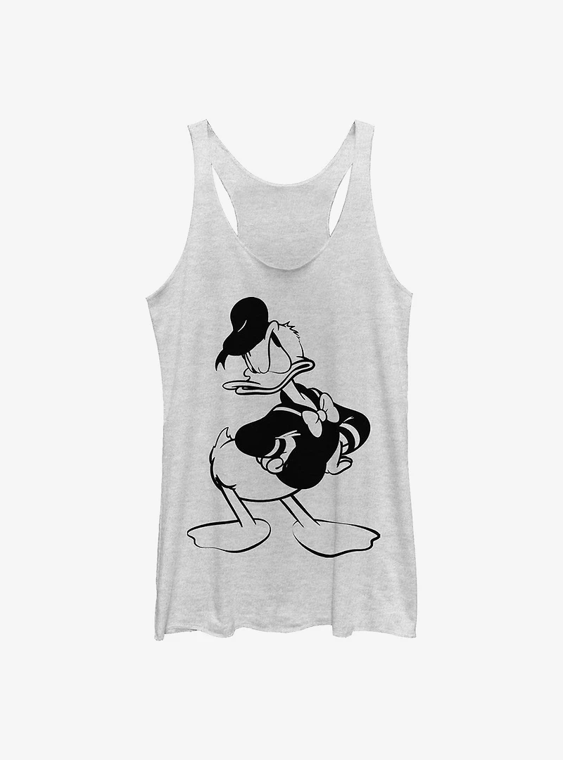Disney Donald Duck Old Print Womens Tank Top