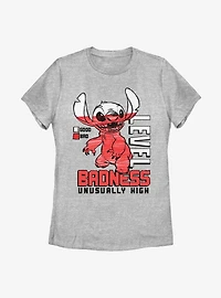 Disney Lilo And Stitch Badness Level Womens T-Shirt
