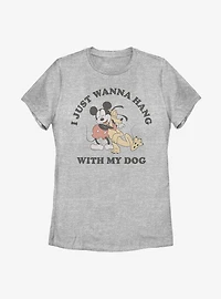 Disney Mickey Mouse Pluto Puppy Love Womens T-Shirt