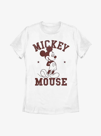 Disney Mickey Mouse Goes To College Womens T-Shirt
