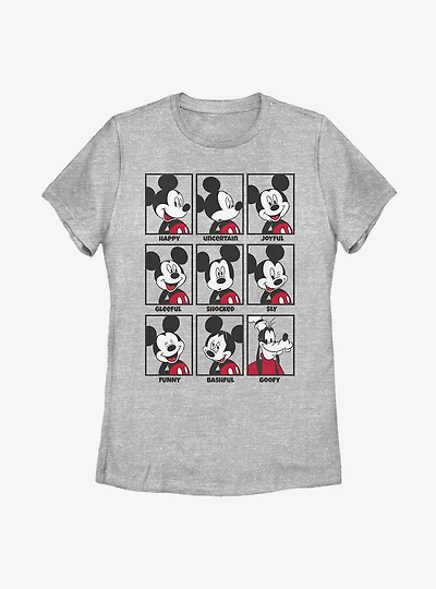 Disney Mickey Mouse Mood Womens T-Shirt
