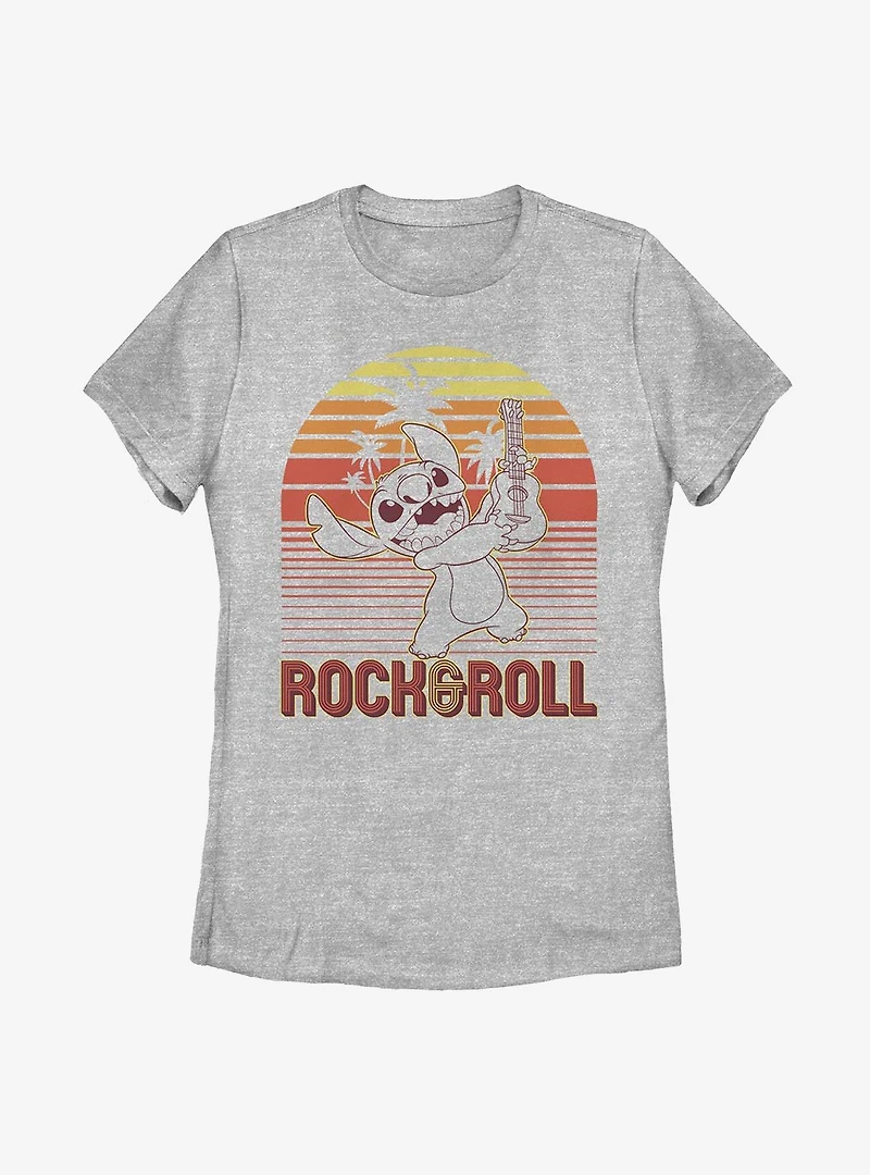 Disney Lilo And Stitch Rock Roll Womens T-Shirt
