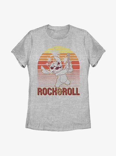 Disney Lilo And Stitch Rock Roll Womens T-Shirt