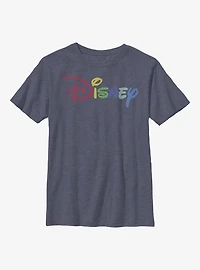 Disney Classic Rainbow Script Youth T-Shirt