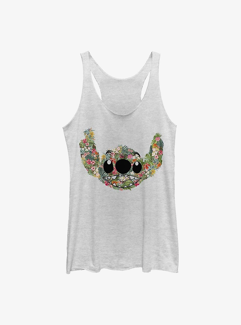 Disney Lilo And Stitch Floral Womens Tank Top