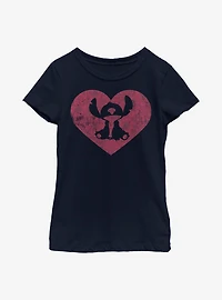 Disney Lilo And Stitch Heart Youth Girls T-Shirt