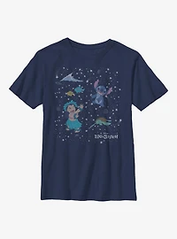 Disney Lilo And Stitch Constellation Friends Youth T-Shirt