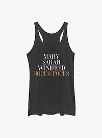 Disney Hocus Pocus Name Stack Womens Tank Top