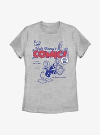 Disney Donald Ducks Comic Cover Womens T-Shirt