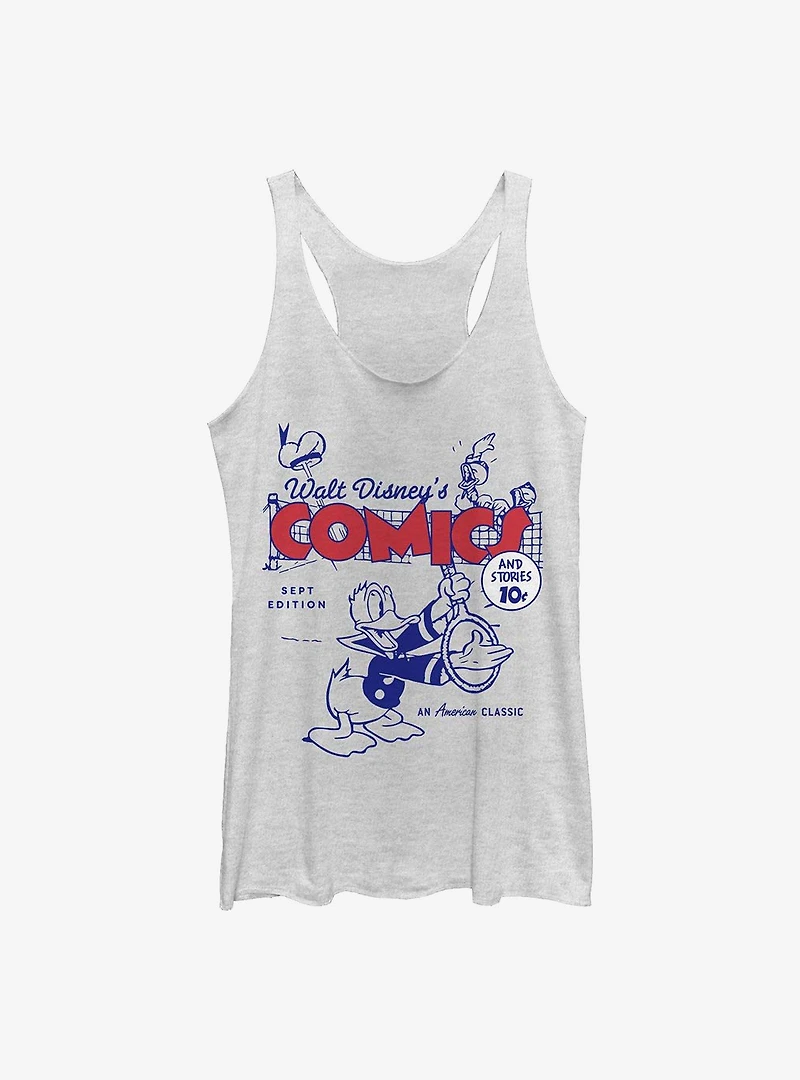 Disney Donald Ducks Comic Cover Womens Tank Top