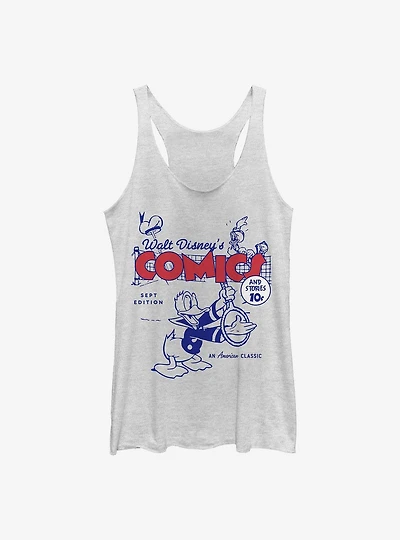 Disney Donald Ducks Comic Cover Womens Tank Top