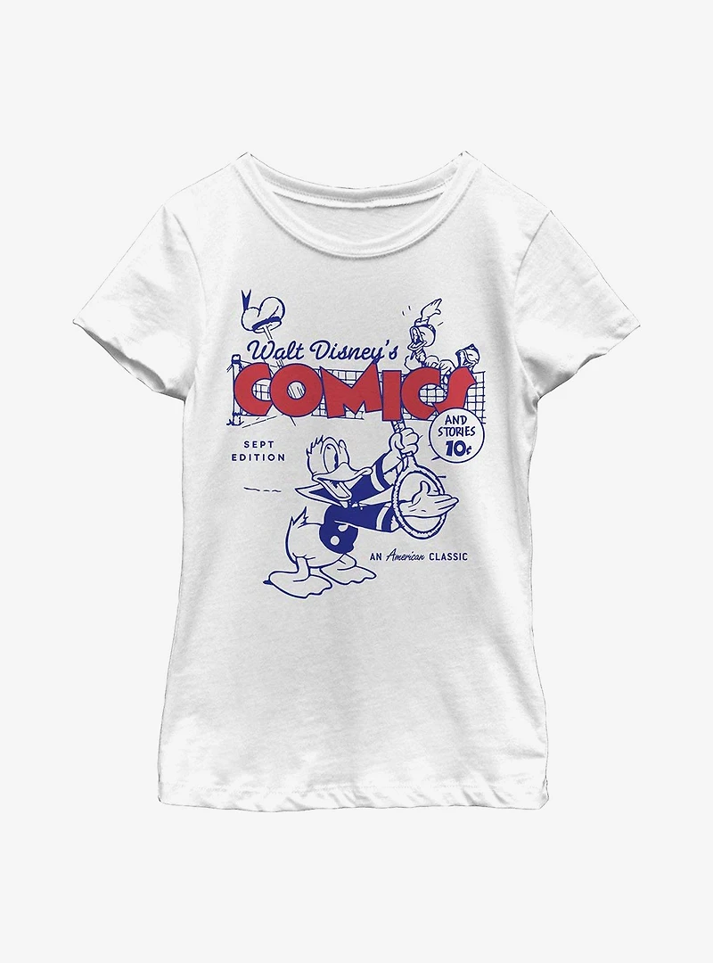 Disney Donald Ducks Comic Cover Youth Girls T-Shirt