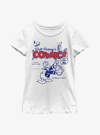 Disney Donald Ducks Comic Cover Youth Girls T-Shirt
