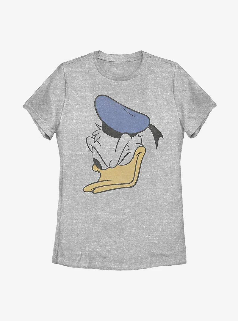Disney Donald Duck Face Womens T-Shirt