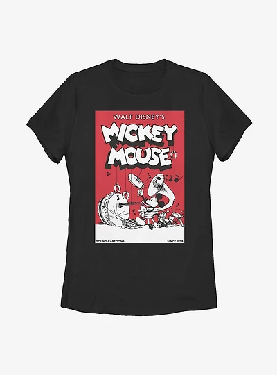 Disney Mickey Mouse Band Comic Womens T-Shirt