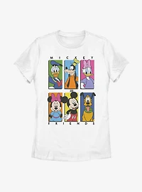 Disney Mickey Mouse Six Up Womens T-Shirt