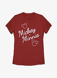 Disney Mickey Mouse Signed Together Womens T-Shirt