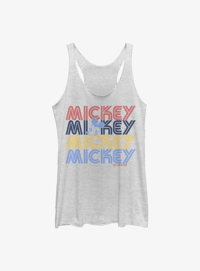 Disney Mickey Mouse Retro Stack Womens Tank Top