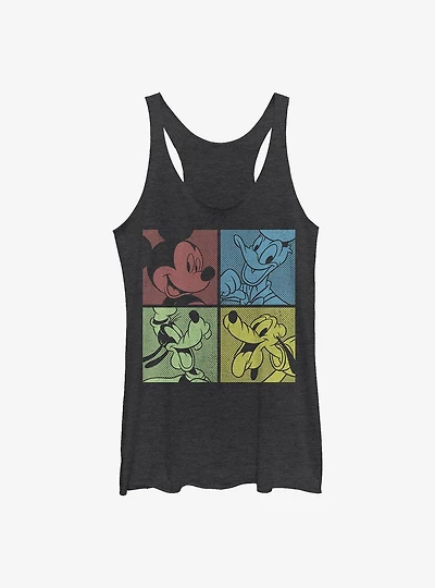 Disney Mickey Mouse Fab Four Womens Tank Top