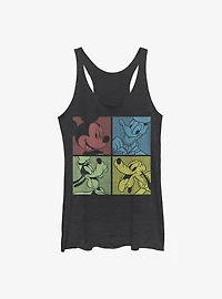Disney Mickey Mouse Fab Four Womens Tank Top