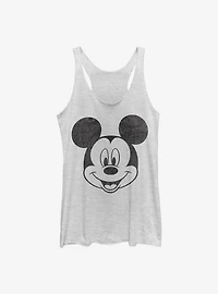 Disney Mickey Mouse Face Womens Tank Top