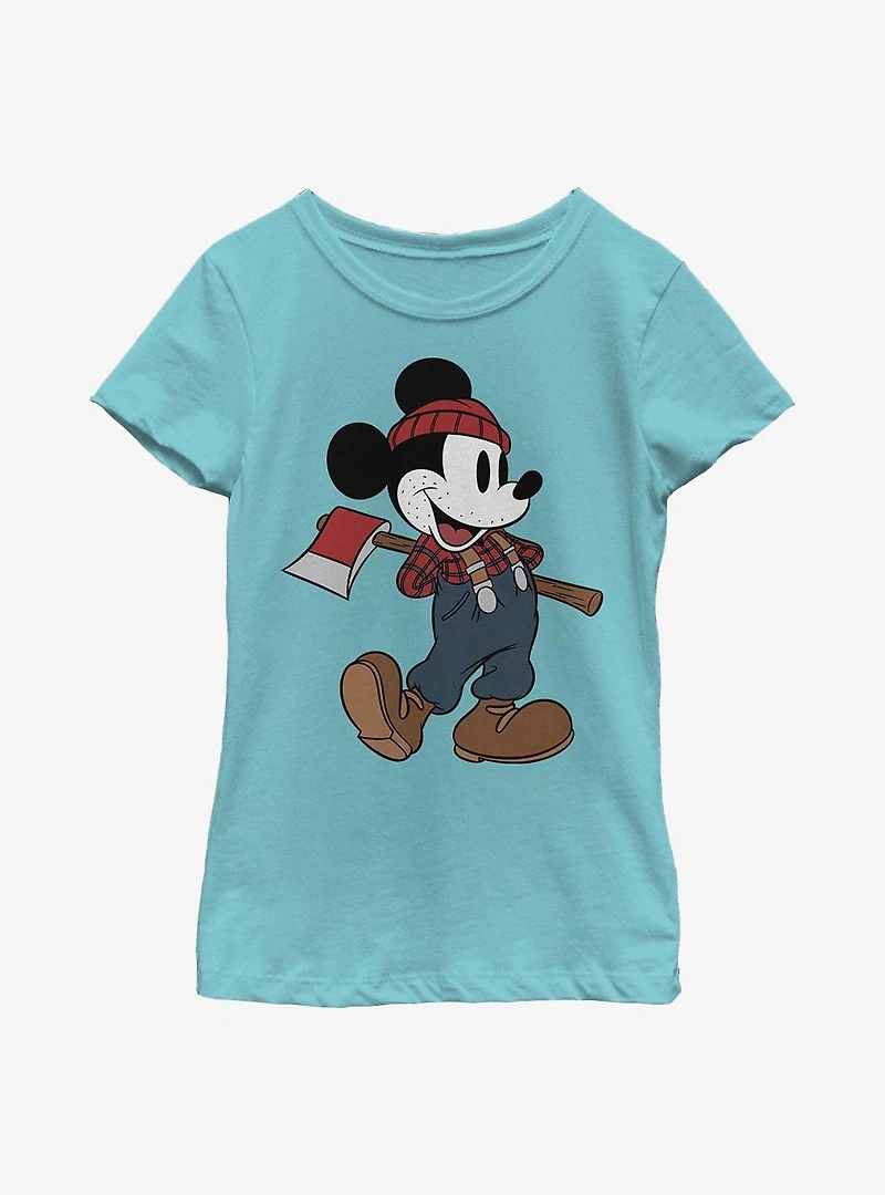 Disney Mickey Mouse Lumberjack Youth Girls T-Shirt