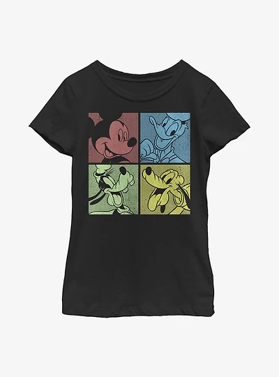 Disney Mickey Mouse Fab Four Youth Girls T-Shirt