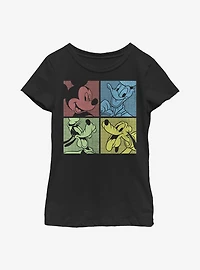 Disney Mickey Mouse Fab Four Youth Girls T-Shirt