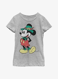 Disney Mickey Mouse Lederhosen Basics Youth Girls T-Shirt