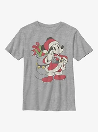 Disney Mickey Mouse Just Santa Youth T-Shirt