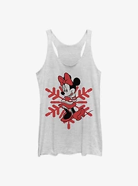 Disney Minnie Mouse Snowflake Womens Tank Top