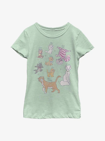Disney Classic Kitties Youth Girls T-Shirt