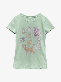 Disney Classic Kitties Youth Girls T-Shirt