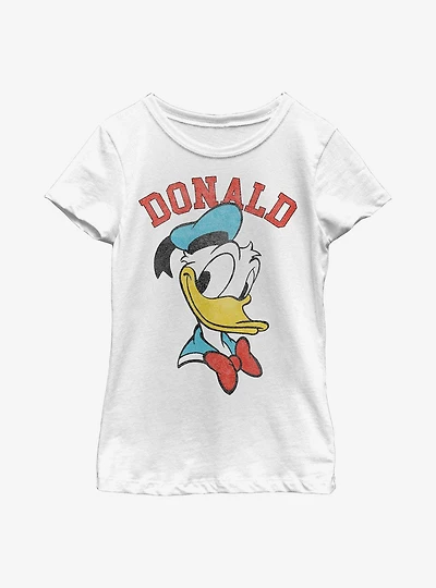 Disney Donald Duck Close Up Youth Girls T-Shirt