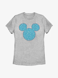 Disney Mickey Mouse Americana Paisley Womens T-Shirt