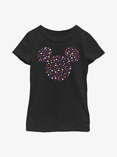 Disney Mickey Mouse Stars And Ears Youth Girls T-Shirt