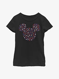 Disney Mickey Mouse Stars And Ears Youth Girls T-Shirt