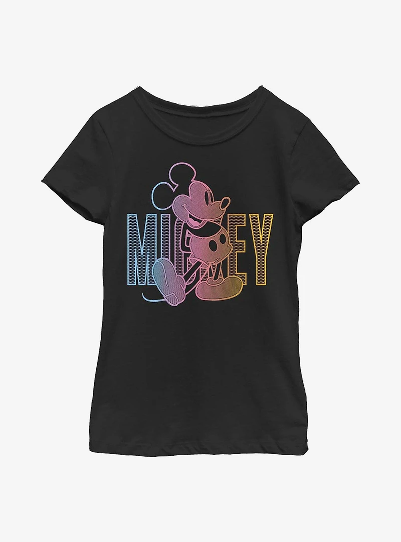 Disney Mickey Mouse Gradient Youth Girls T-Shirt