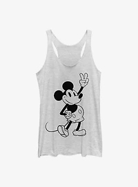 Disney Mickey Mouse Simple Outline Womens Tank Top