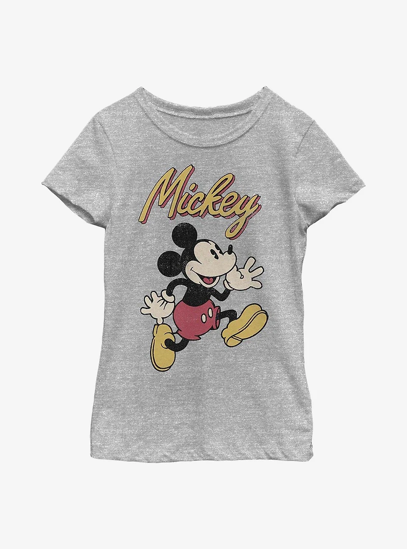 Disney Mickey Mouse Vintage Youth Girls T-Shirt