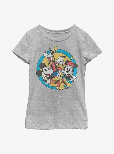 Disney Mickey Mouse Fab Five Friends Youth Girls T-Shirt