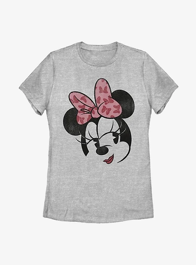 Disney Minnie Mouse Face Womens T-Shirt