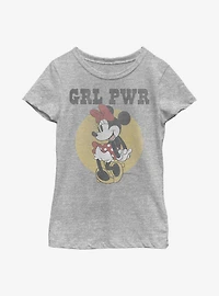 Disney Minnie Mouse Girl Power Youth Girls T-Shirt